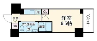 ハーモニーレジデンス横浜みなとみらい #001【9階】の間取り