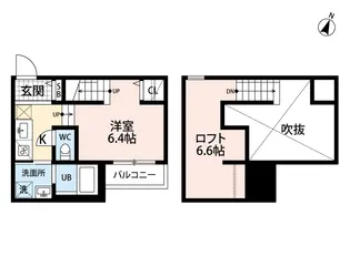 Affitto 熊本駅前【2階】の間取り