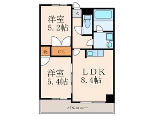 オールセインツ【10階】の間取り
