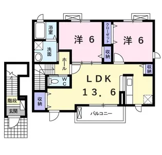 セレノ アルドーレ II【2階】の間取り