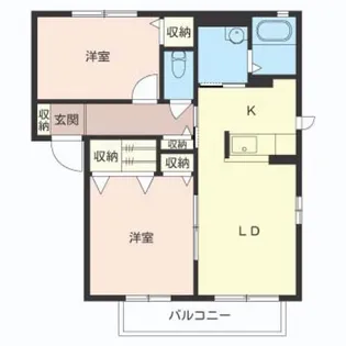 シェソワ N【2階】の間取り