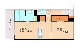 PLUS CUBE SUMA【3階】の間取り