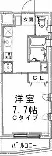 シティプラザ堀ノ内【2階】の間取り