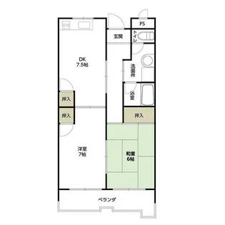 HACHIBUSE高槻【4階】の間取り