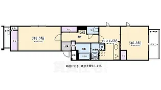 メゾン・ド・フルール武者小路【1階】の間取り