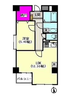 ホワイトキューブ【4階】の間取り