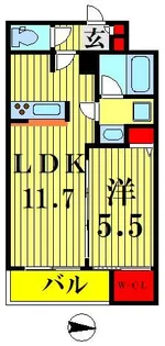 GENOVIA東向島skygarden【2階】の間取り