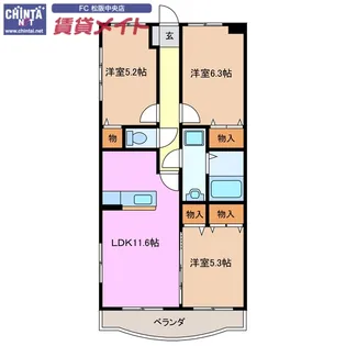 ソレイユ 8【2階】の間取り