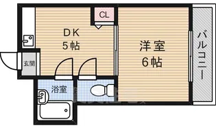 箕面コスモビル【5階】の間取り
