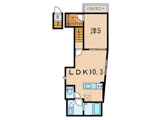 メゾンドフルール品川【2階】の間取り