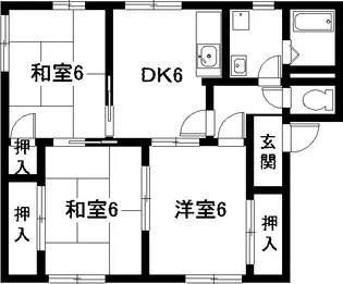 フレグランス ひがしわき【2階】の間取り
