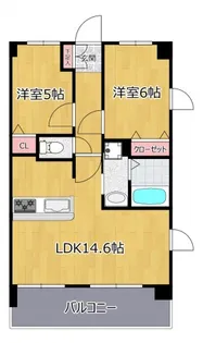 ミア・エレンシア【2階】の間取り