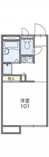 レオパレス城ノ内【1階】の間取り