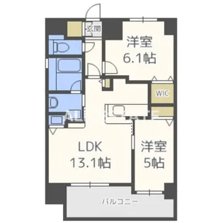 グラマシー京橋【10階】の間取り