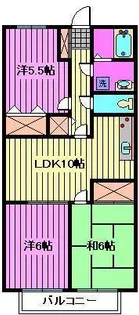 ビラージュYS・A棟【2階】の間取り