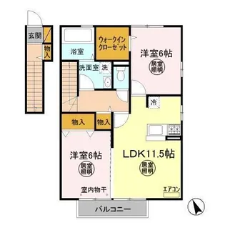 メイプルヒル I棟【2階】の間取り