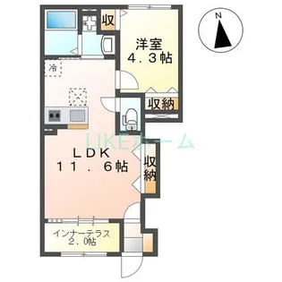Lumiere・Arv(ルミエール・アルヴ)【1階】の間取り