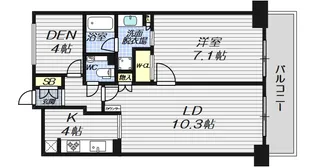 エスリード西本町【13階】の間取り