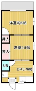 コテージ神代【1階】の間取り