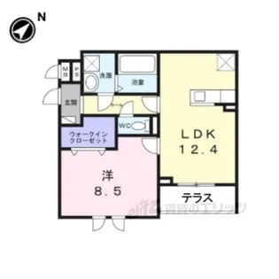 シャルマールスイート【1階】の間取り