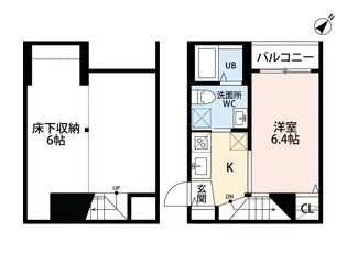 BIOS新水前寺(ビオス)【1階】の間取り