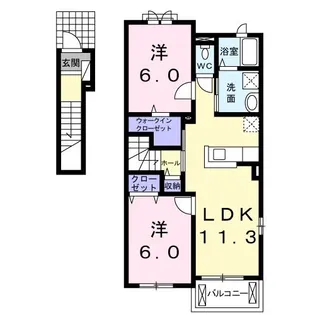 KEIWA【2階】の間取り