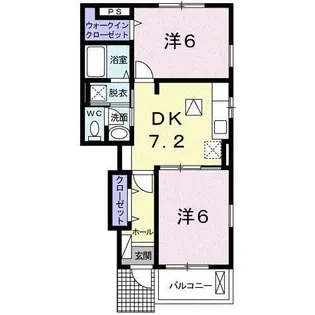 ソレイユ S【1階】の間取り