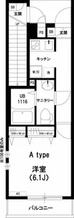 レジデンス小金井【1階】の間取り