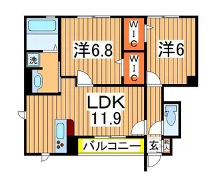 なんてんの郷2【1階】の間取り