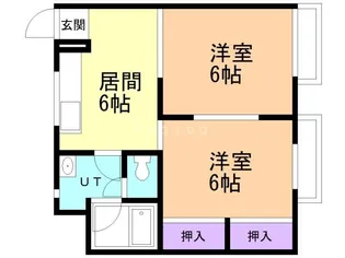 片岡ハイツD【1階】の間取り