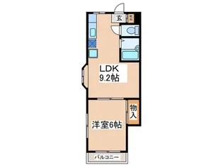 メイゾン峰【1階】の間取り