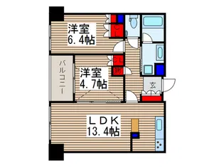 コンフォリア大宮【16階】の間取り
