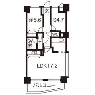 グリーンハイツ庄内通【4階】の間取り