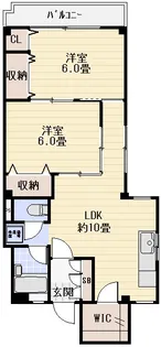 綾瀬フラワーマンション【2階】の間取り