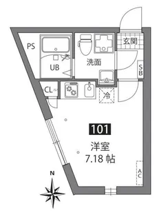 アザレア板橋【1階】の間取り