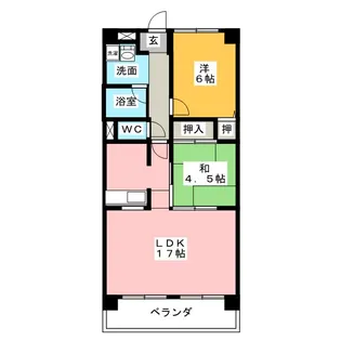 ブリード瀬戸口【2階】の間取り
