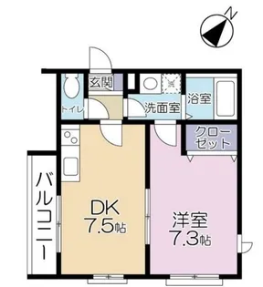 ラフィーネ菊名【3階】の間取り