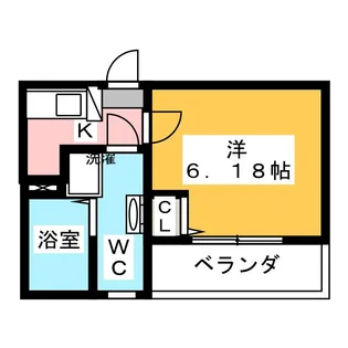 アズール東伏見【1階】の間取り