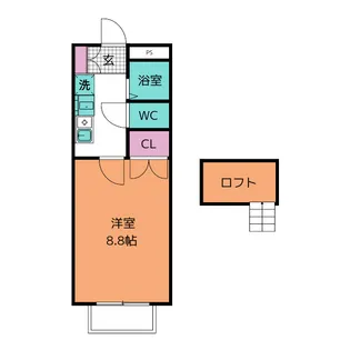 アンベリール美合【2階】の間取り