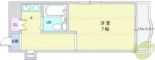 ベルズコート【4階】の間取り