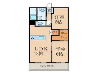 ドルチェード【1階】の間取り