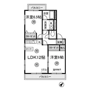 ミレニアムA【1階】の間取り