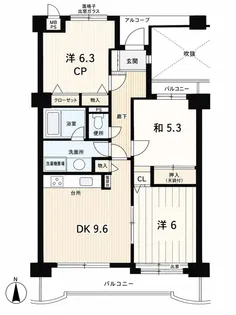 ライオンズマンション津田沼第7【4階】の間取り