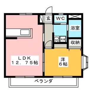 アフィニス【1階】の間取り