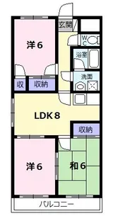 ファミリータウンむらた【4階】の間取り
