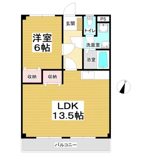 サンライトマンション【2階】の間取り