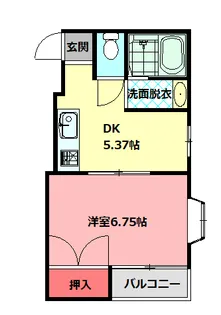 メゾンドハルカ【4階】の間取り