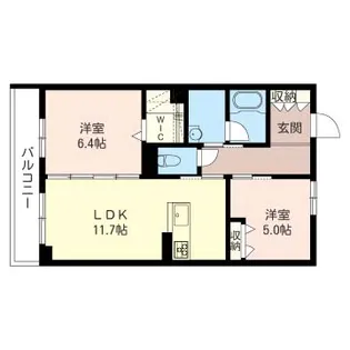 グリーンセント南浦和【2階】の間取り