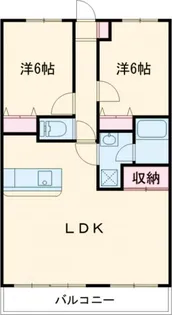 2LDKの間取り画像