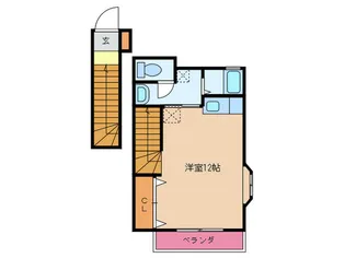コーポ日の里壱番館【2階】の間取り